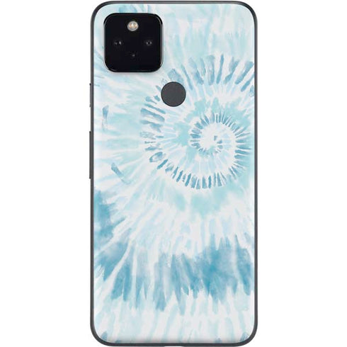 Blue and White Tie Dye Google Pixel 4a 5G Skin